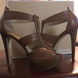 Michael Kors Tan Leather Heels